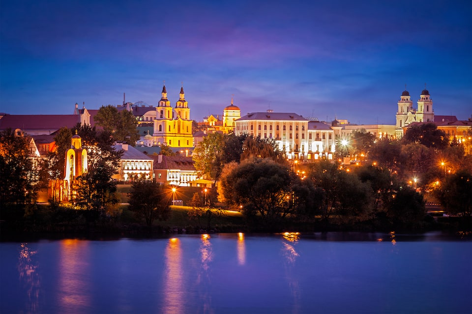 A summer night in Minsk